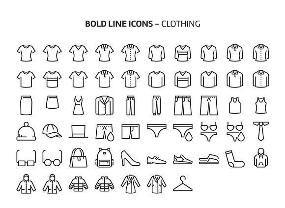 Bold Line Icons in Text Message Icons - product preview 78