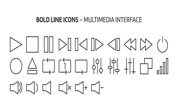 Bold Line Icons in Text Message Icons - product preview 115