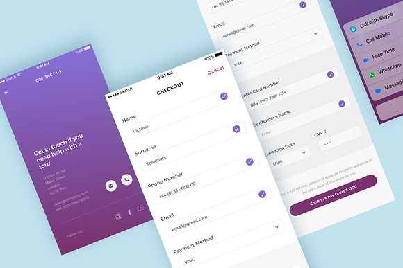 Travel App Template Sketch in App Templates - product preview 5