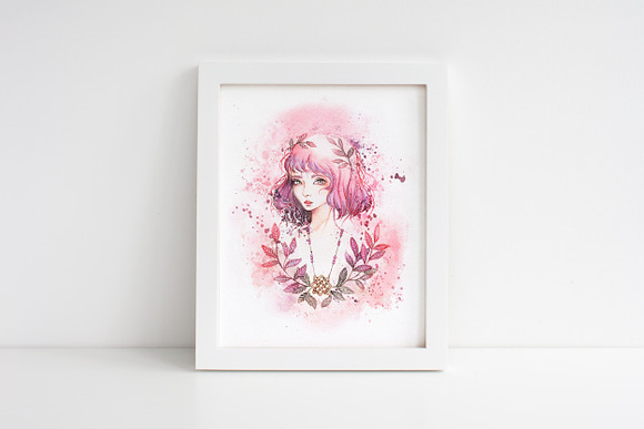 Lada: Fantasy Girl Watercolor Art in Illustrations - product preview 2
