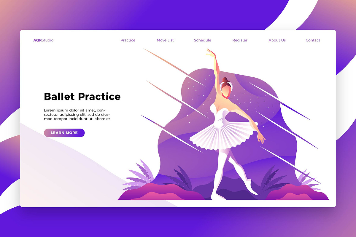 Ballet - Banner & Landing Page in Web Elements - product preview 8