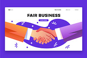 Fair Business - Banner & LandingPage