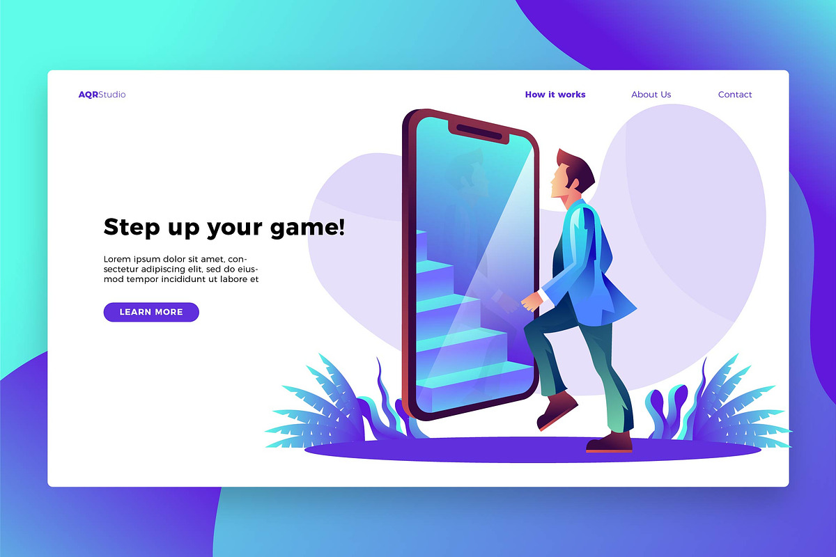 Step up - Banner & Landing Page in Web Elements - product preview 8