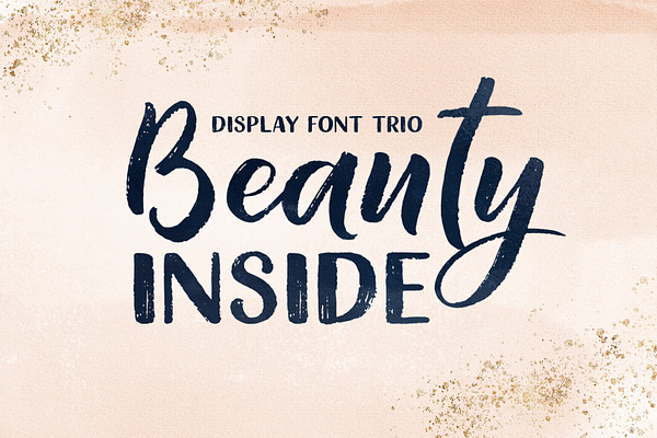 Beauty Inside Font Trio