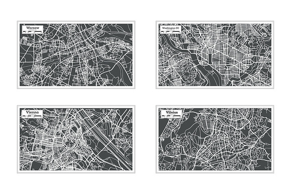 52 Hand Drawn Maps Set in Illustrations - product preview 14