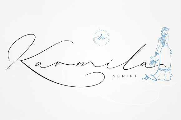 Karmila Script in Script Fonts - product preview 9