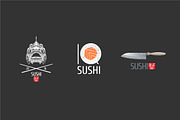 Sushi vector template logo, icon