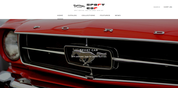 Sport Car - Shopify Theme in Themes - product preview 1