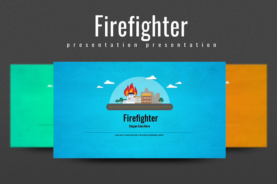 Firefighter in PowerPoint Templates - product preview 8