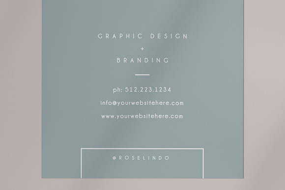 Business Card Design Template in Business Card Templates - product preview 3