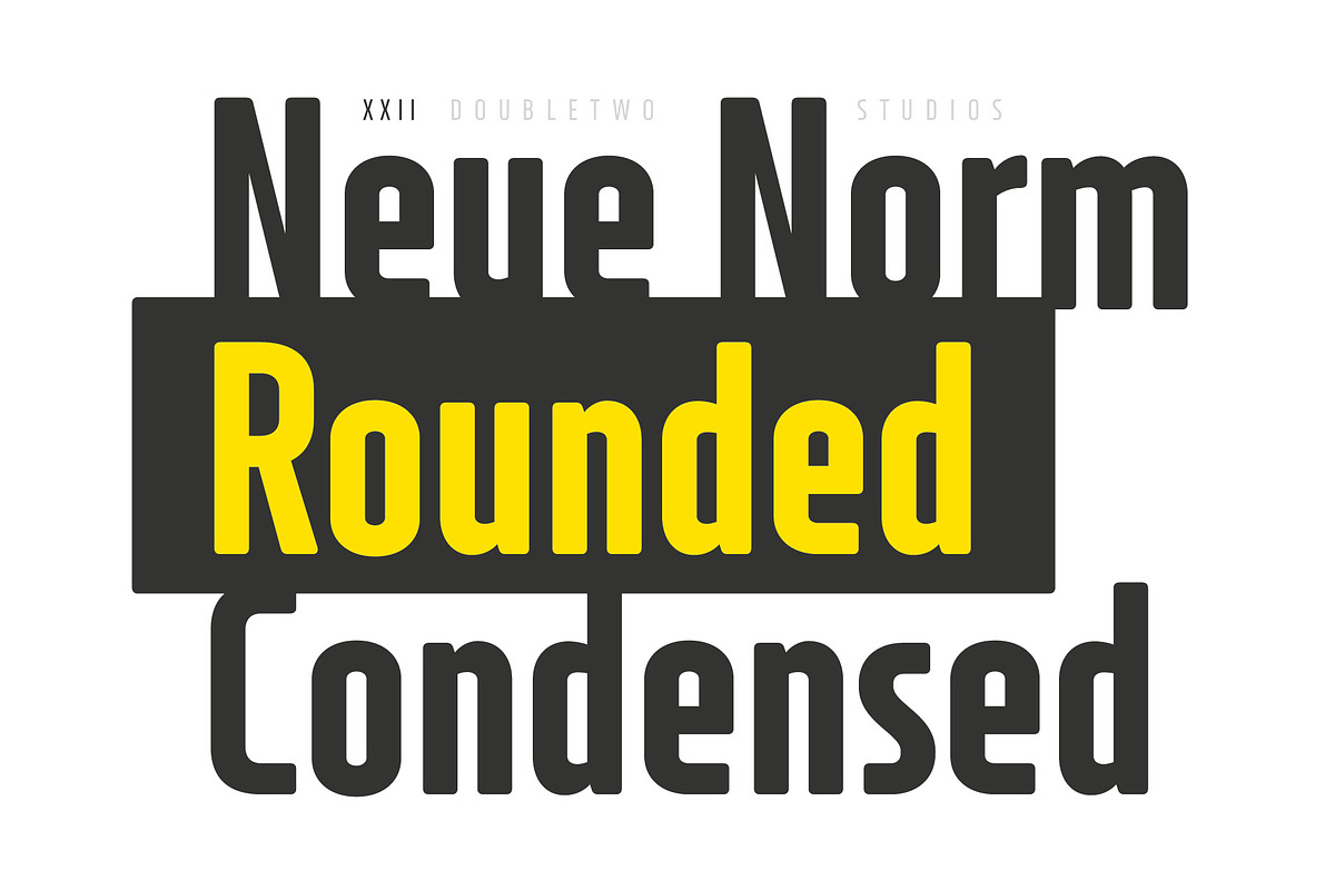 XXII Neue Norm Rounded Cnd in Sans-Serif Fonts - product preview 8