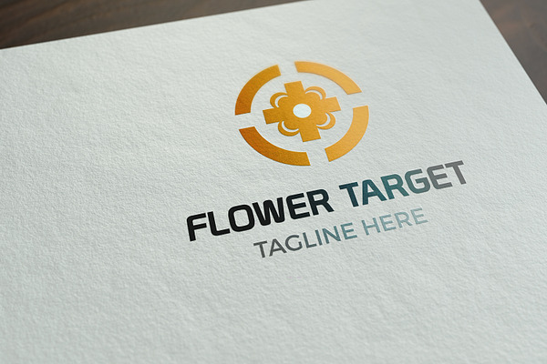 Flower Target Logo Template