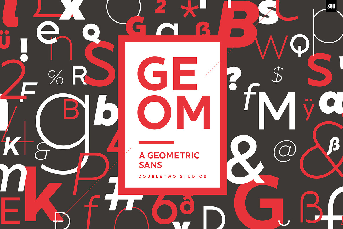 XXII Geom Sans in Sans-Serif Fonts - product preview 8