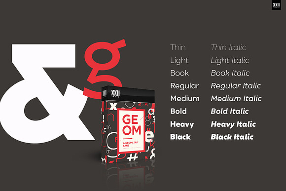 XXII Geom Sans in Sans-Serif Fonts - product preview 11