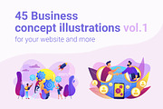 Business concept illustrations vol.1