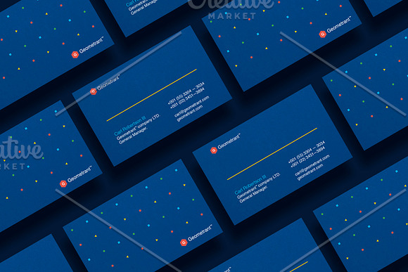 Business cards template: Geometrant in Business Card Templates - product preview 1