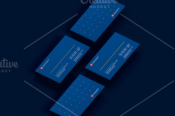 Business cards template: Geometrant in Business Card Templates - product preview 2