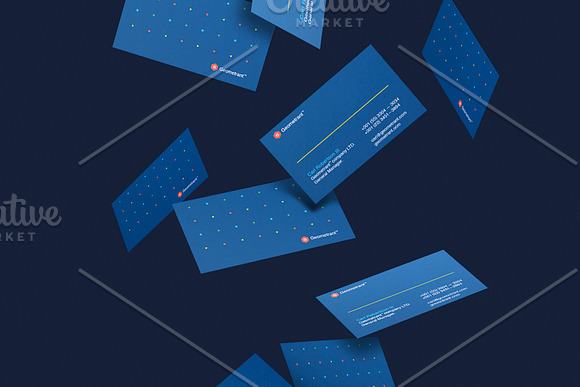 Business cards template: Geometrant in Business Card Templates - product preview 3