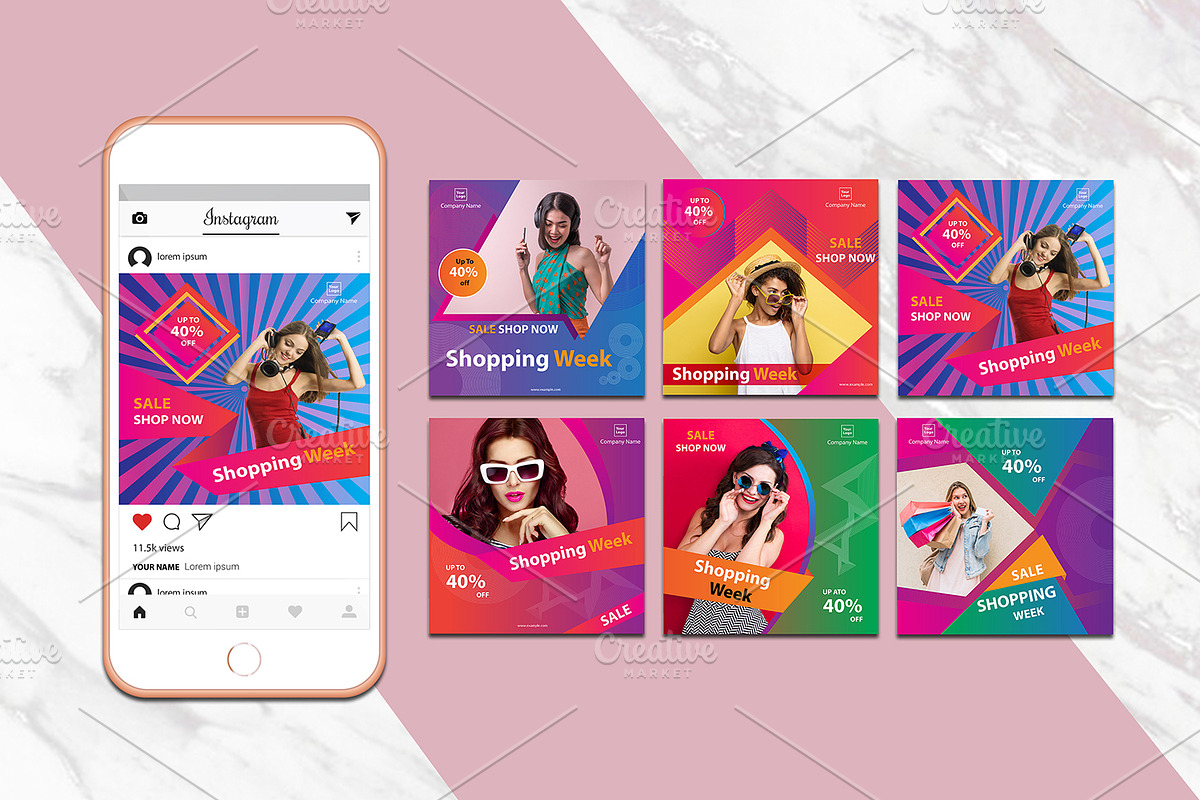 Instagram Promotional Banner V09 in Instagram Templates - product preview 8