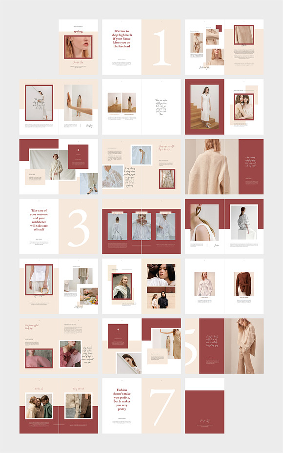 SPRING Outfit Editorial Lookbook in Magazine Templates - product preview 6