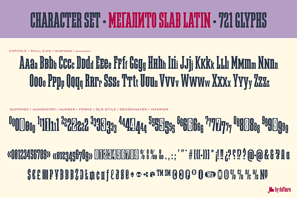 Megalito Slab Cyrillic in Non Western Fonts - product preview 6
