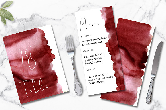 Burgundy Wedding Suit Vol.3 in Wedding Templates - product preview 1