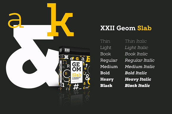 XXII Geom Slab in Slab Serif Fonts - product preview 6