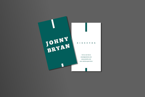 Vertical Business Card in Business Card Templates - product preview 1