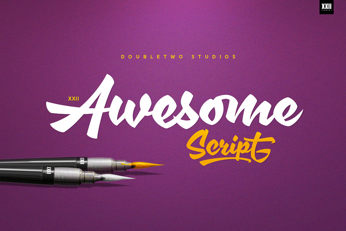 XXII Awesome Script in Script Fonts - product preview 8