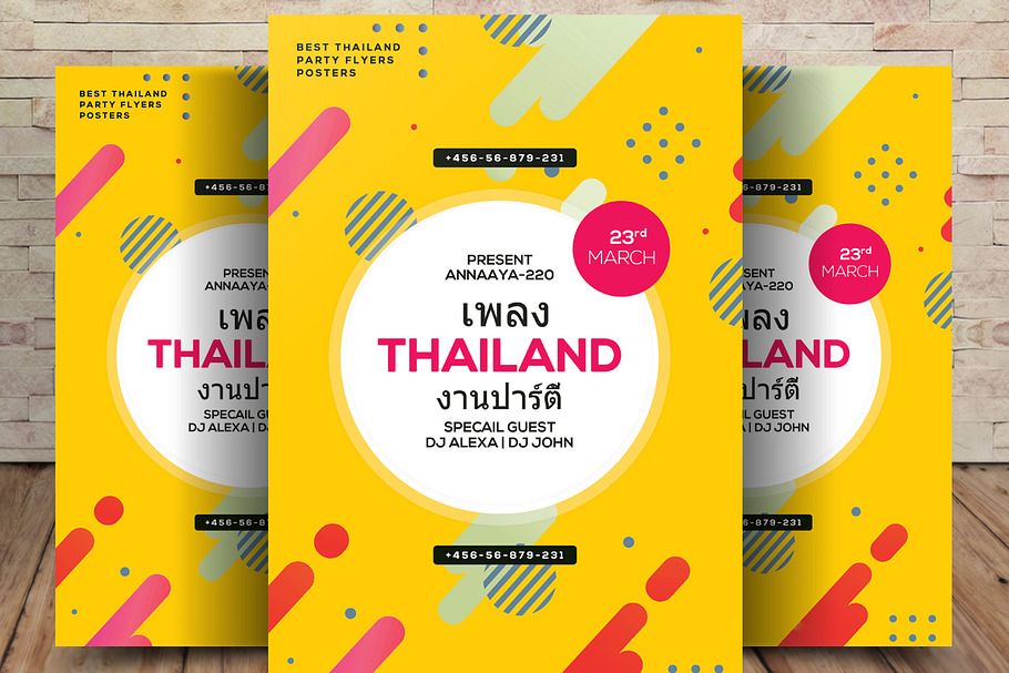 Thailand Tour Flyer Template