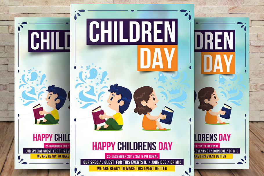 Children Day Flyer Template in Flyer Templates - product preview 8