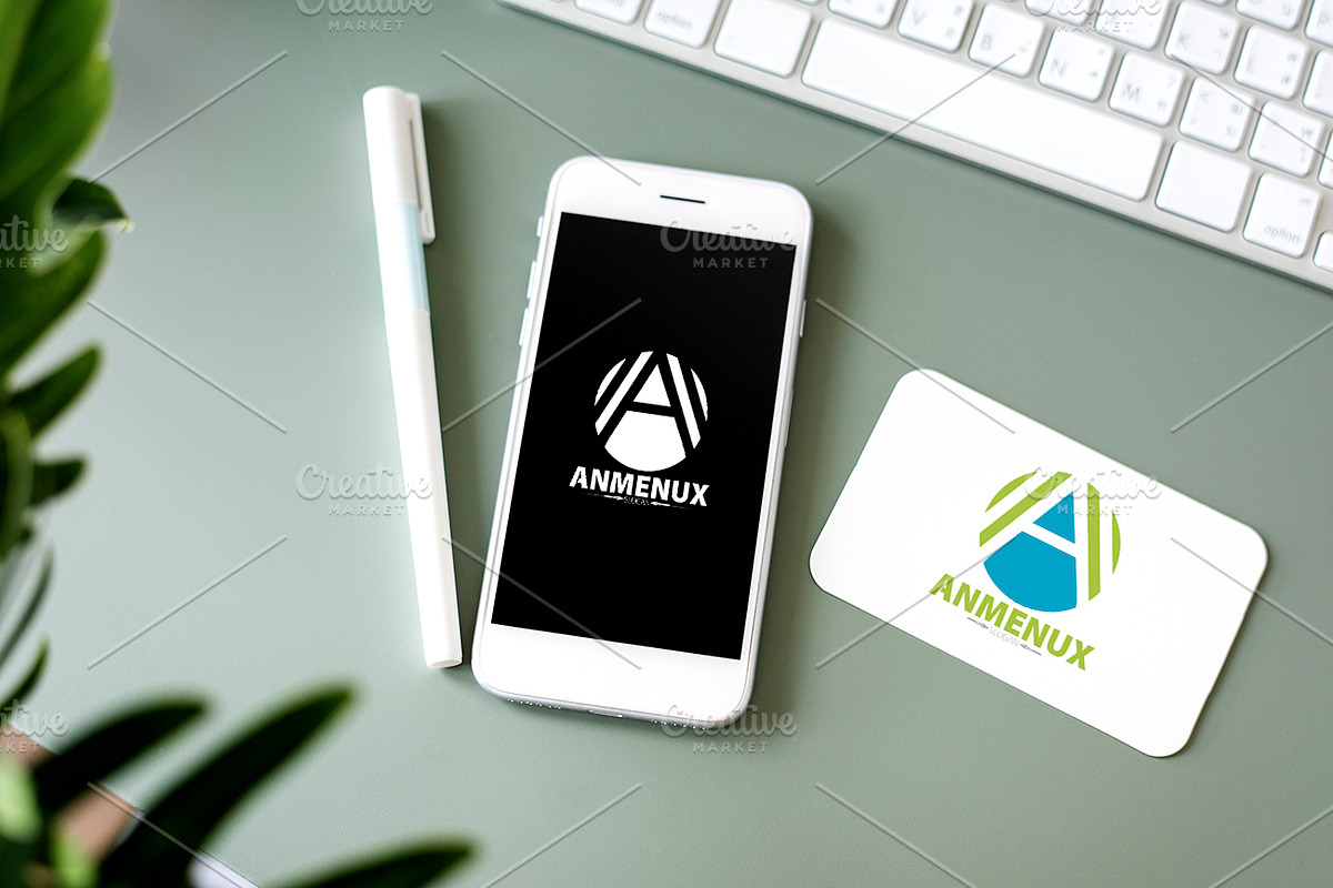 Anmenux /Leter A Logo in Logo Templates - product preview 8