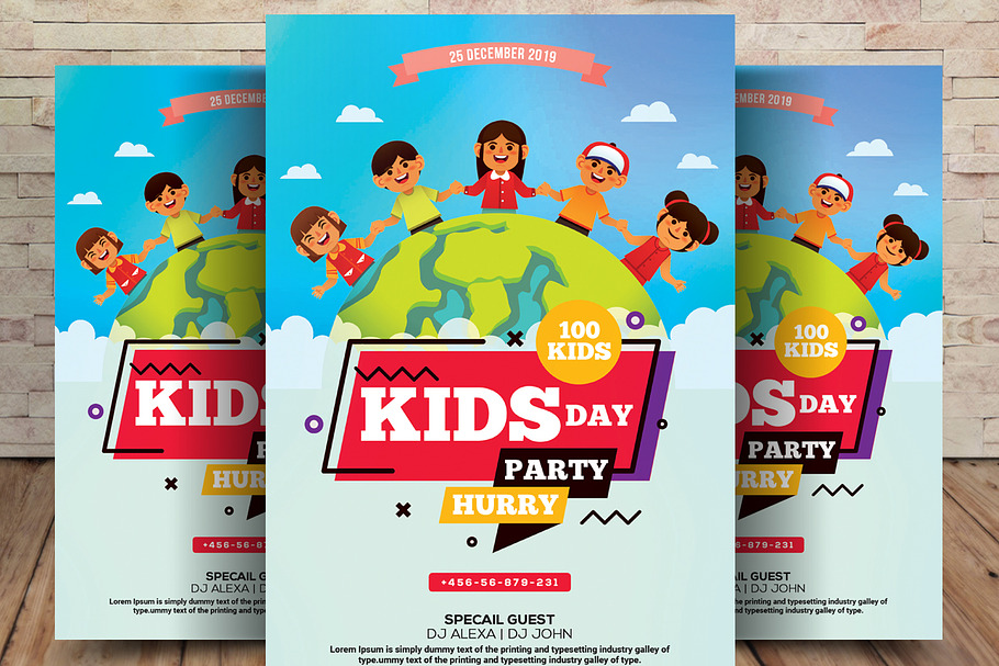 Kids Party Flyer Themes