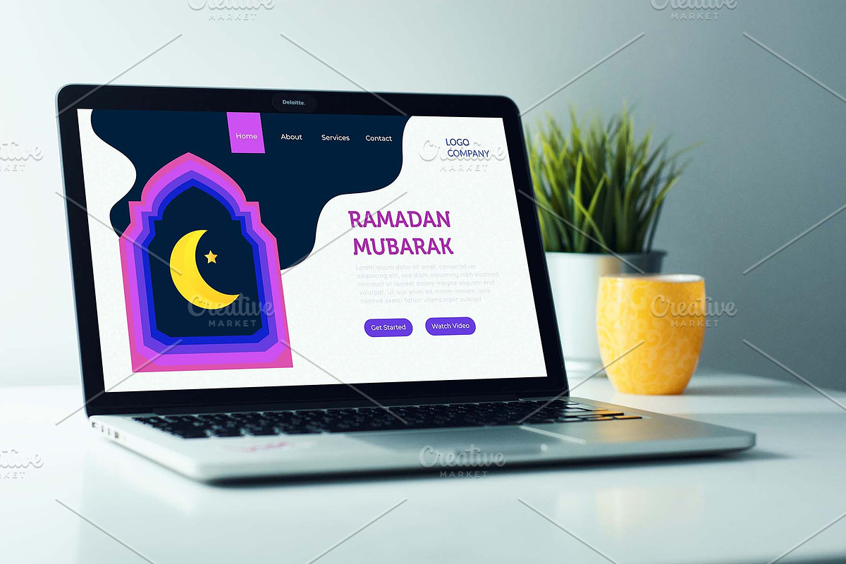 Landing Page Ramadan Mubarak in Landing Page Templates - product preview 8