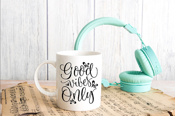 White mug mockup music smart photo in Product Mockups - product preview 5