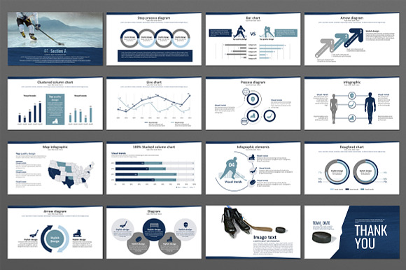 Ice Hockey in PowerPoint Templates - product preview 1