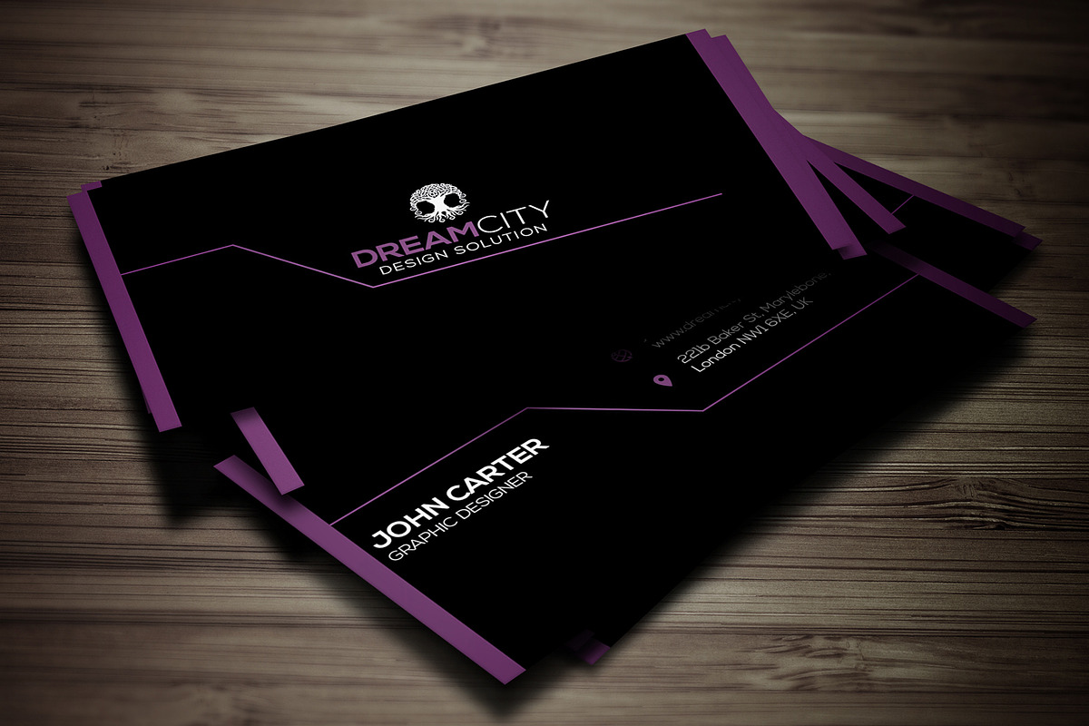 Dark Business Card in Business Card Templates - product preview 8