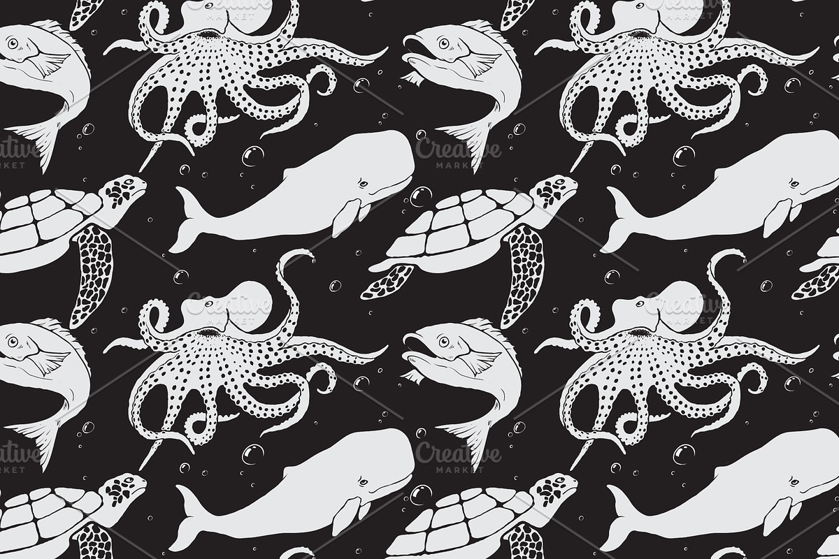 marine animals in Patterns - product preview 8