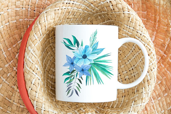 Spring summer boho coffee mug mockup in Product Mockups - product preview 2