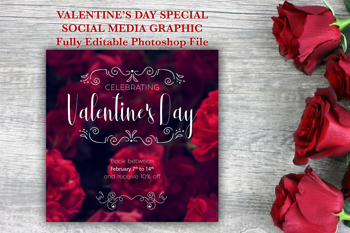Valentine's Day Social Media Promo in Web Elements - product preview 8
