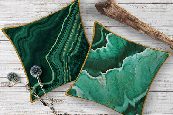 10 Malachite & Gold Mineral Textures in Textures - product preview 6