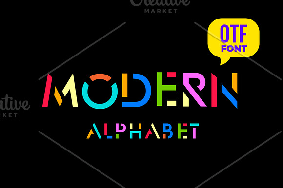 Modern stylized font. in Symbol Fonts - product preview 2