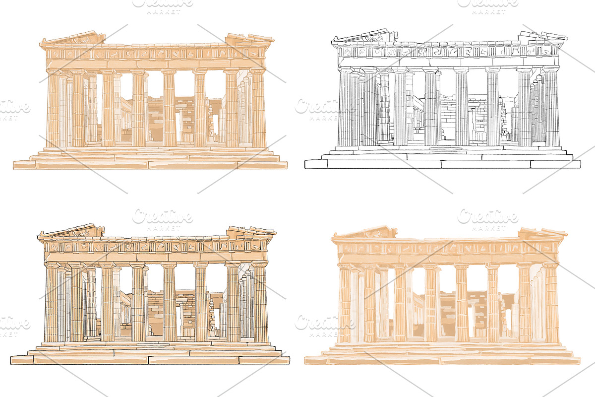 Parthenon. in Illustrations - product preview 8