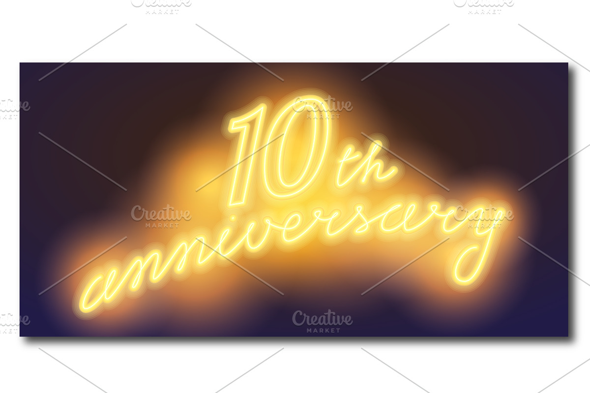 10 years anniversary vector design in Illustrations - product preview 8