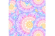 Seamless multicolor pattern with