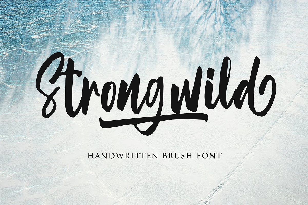 Strongwild | Handwritten Brush Font in Script Fonts - product preview 8