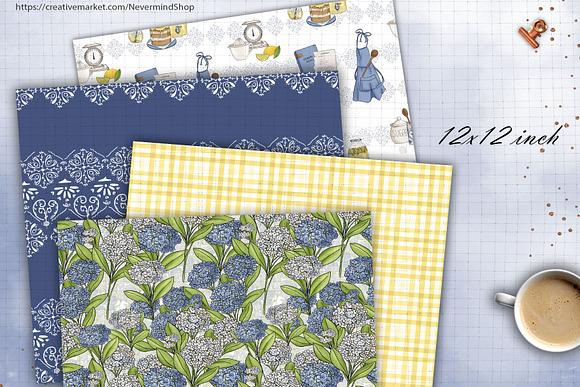 Lemonade digital paper pack in Patterns - product preview 3
