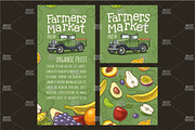 poster pattern fruit pickup farmers