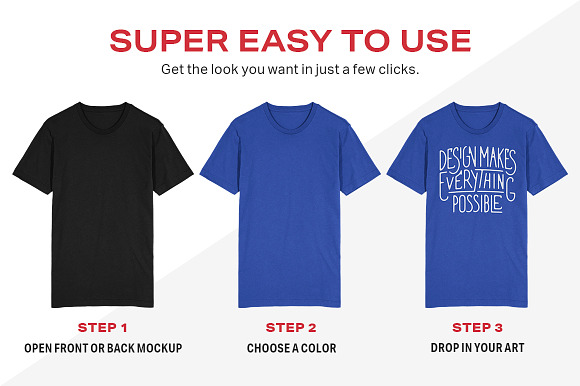 T-Shirt Merch Mockup in Product Mockups - product preview 1