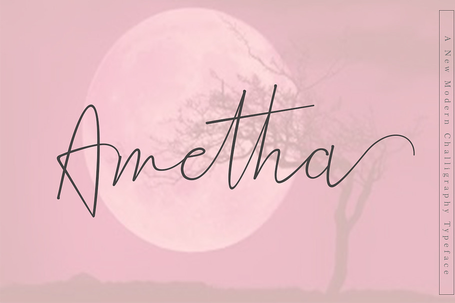 Ametha in Script Fonts - product preview 8